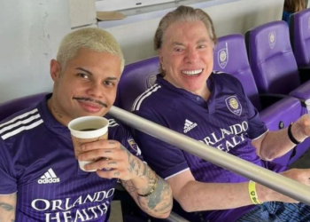 O funkeiro ficou no mesmo camarote que Silvio Santos. Foto: Reprodução