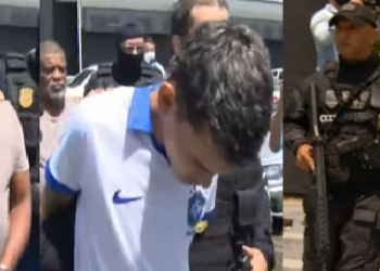 Os três foram presos como autores do crime. Foto: Divulgação