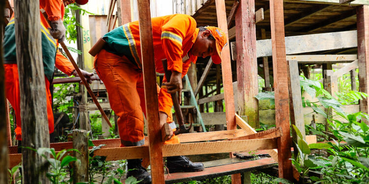 A área escolhida para o início foi o bairro São Jorge, Zona Oeste. Foto: João Viana / Semcom