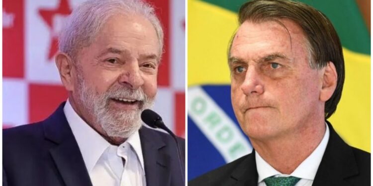 Diminuiu a diferença de votos entre Lula e Bolsonaro, segundo uma pesquisa feita pelo Instituto FSB