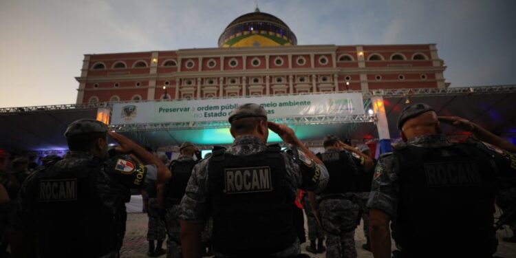 O anúncio foi feito durante a Solenidade do Dia de Tiradentes, patrono da Polícia Militar, no Teatro Amazonas, Centro de Manaus. Foto: Artur Castro/Secom
