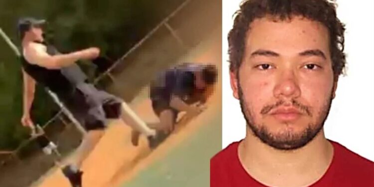 Homem chuta e ameaça garoto de 14 anos no DF (Foto: Reprodução)