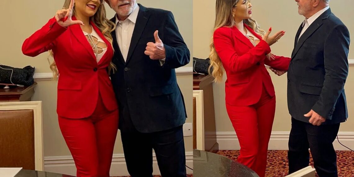 Deolane Bezerra se encontrou com o ex-presidente Lula nesta terça-feira (26), em São Paulo. (Foto: Reprodução)