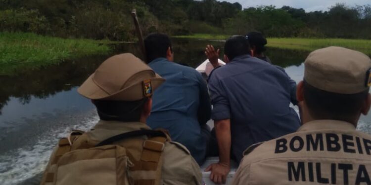 Moradora do Ariaú encontrou o corpo e acionou a polícia. Foto: Divulgação/CBMAM