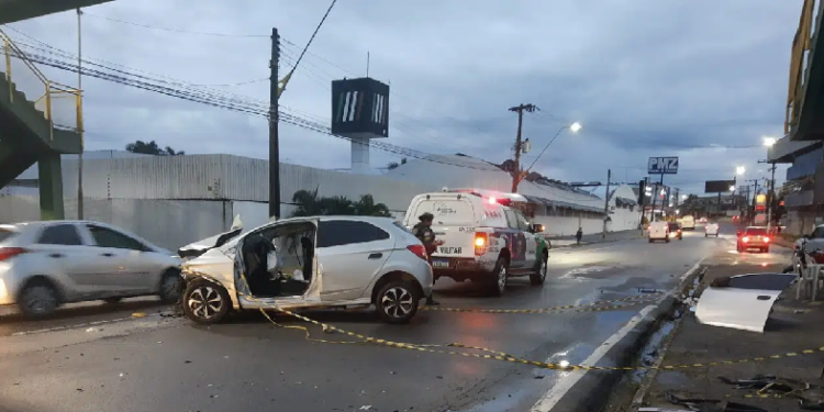 O acidente foi registrado por volta das 2h desta sexta-feira (22). Foto: Divulgação