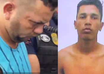 Everton foi preso na quinta-feira (28) e Rafael (sem camisa) é procurado. Foto: Divulgação/PC