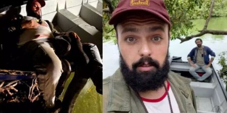 O ator já era acostumado com os bichos da região. Foto: Reprodução