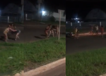 A confusão aconteceu na noite de segunda-feira (25). Foto: Reprodução