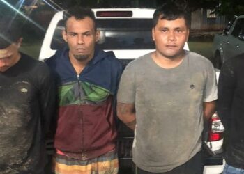 Os homens foram presos após invasão à delegacia em Japurá. Foto: Divulgação