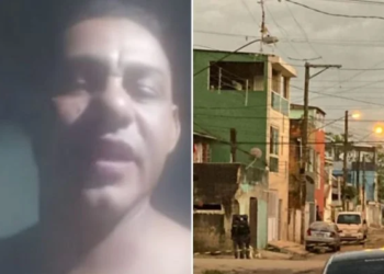 O homem foi preso após negociação com a polícia. Foto: Reprodução