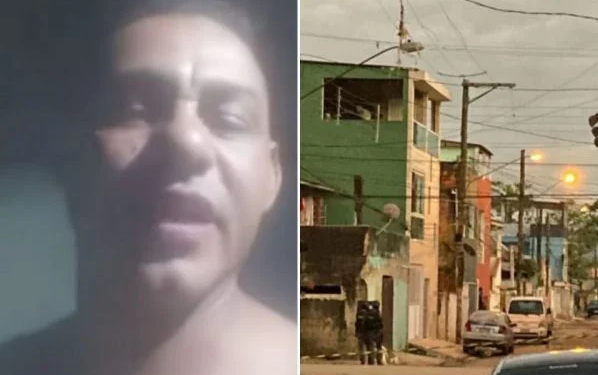 O homem foi preso após negociação com a polícia. Foto: Reprodução