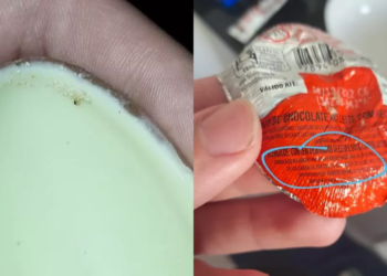 O ovo foi fabricado na Argentina e comprado no interior de São Paulo. Foto: Reprodução