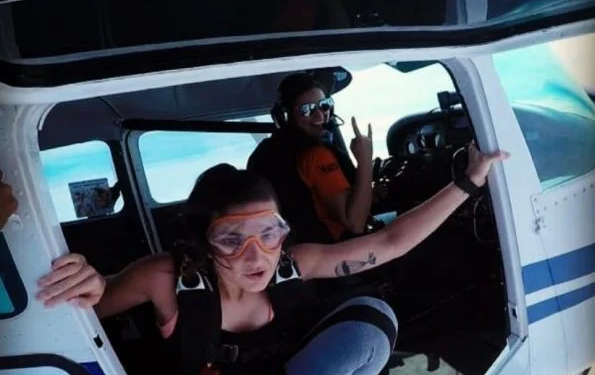 Bruna Ploner, de 33 anos, foi arrastada. Foto: Reprodução