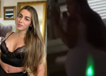 Bem iluminada! Assim que a modelo fica e chama atenção nas festas. Foto: Reprodução