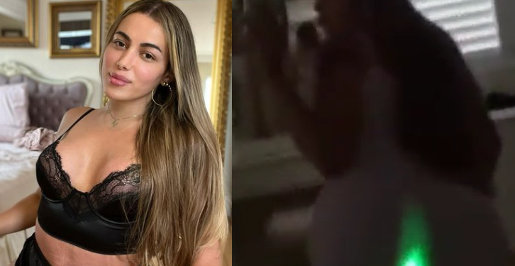 Bem iluminada! Assim que a modelo fica e chama atenção nas festas. Foto: Reprodução