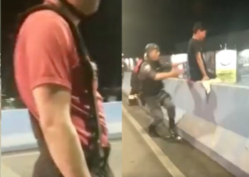 Caso aconteceu no último domingo (17), no Complexo Viário Gilberto Mestrinho. Foto: Reprodução