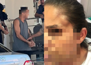 O homem invadiu a escola com uma mulher. A diretora e quatro funcionárias foram agredidas. Foto: Reprodução