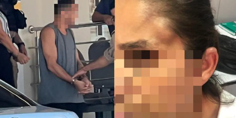 O homem invadiu a escola com uma mulher. A diretora e quatro funcionárias foram agredidas. Foto: Reprodução