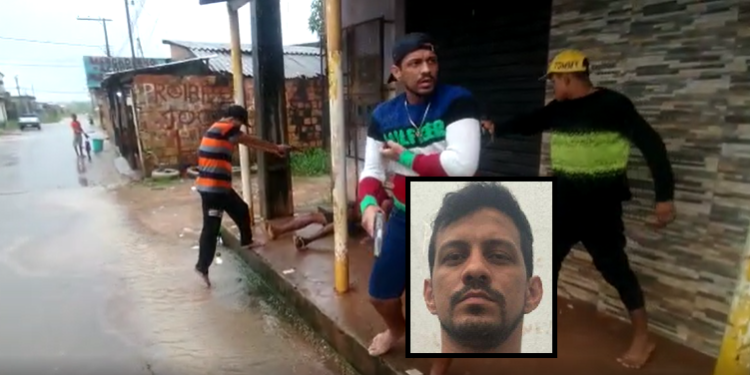 O homem e os comparsas não se importam em serem gravados. Foto: Reprodução