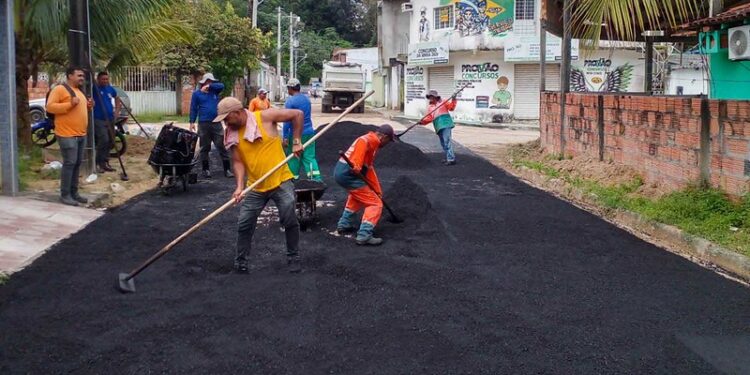 Dez servidores estão trabalhando na execução da obra. Foto: Divulgação/Seminf