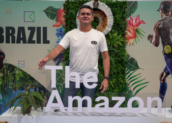 Um estande foi montado na 'Fira de Barcelona'. Foto: Divulgação / Semcom