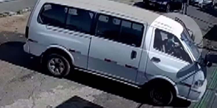 Menino de 4 anos dirige van e derruba portão (Foto: Reprodução)