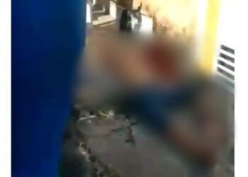 O homem foi perseguido e levou vários tiros no peito. Foto: Reprodução