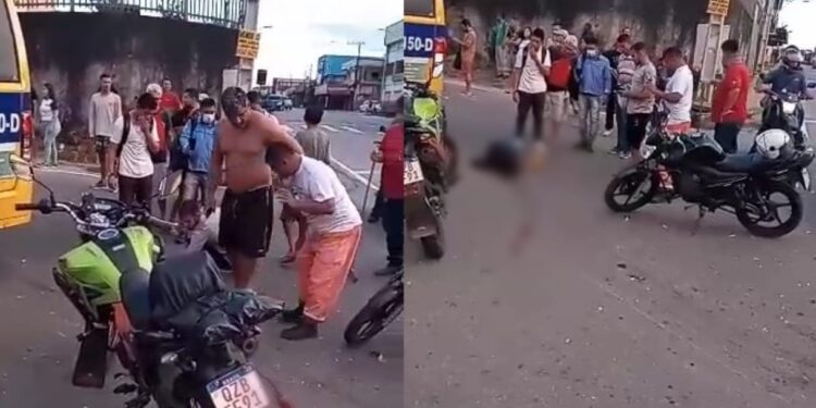 O acidente aconteceu na manhã desta quarta-feira (11) e a vítima morreu na hora. Foto: Reprodução