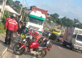 O acidente aconteceu na tarde desta sexta-feira (20). Foto: Reprodução
