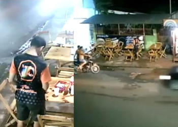 O acidente foi na noite de domingo e as vítimas sobreviveram. Foto: Reprodução