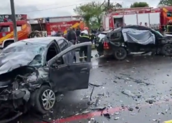 O acidente foi registrado na tarde deste domingo (15). Foto: Reprodução
