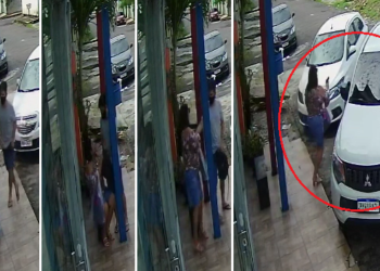 O assalto foi filmado por câmeras de segurança. Foto: Reprodução