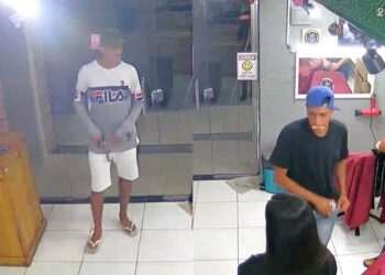 A dupla fingiu que era cliente e entrou no local. Foto: Reprodução