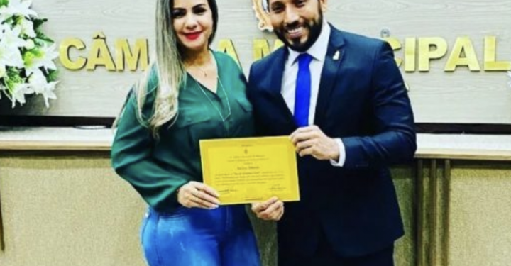 Railssa chegou a receber diploma de Honra ao Mérito. Foto: Reprodução/Facebook