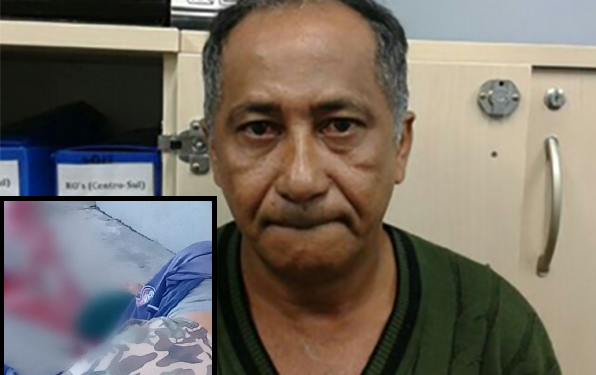 O crime aconteceu neste sábado (14) e em seguida a polícia realizou a prisão. Foto: Reprodução