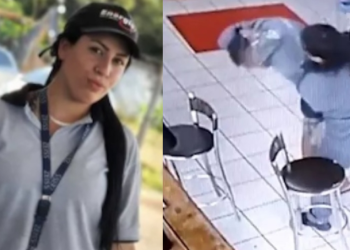 A frentista estava sentada quando um homem desconhecido passou a mão na coxa dela. Foto: Reprodução/Internet