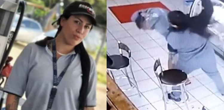 A frentista estava sentada quando um homem desconhecido passou a mão na coxa dela. Foto: Reprodução/Internet