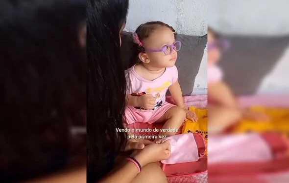 Olívia Silva tem apenas 2 anos. Foto: Reprodução