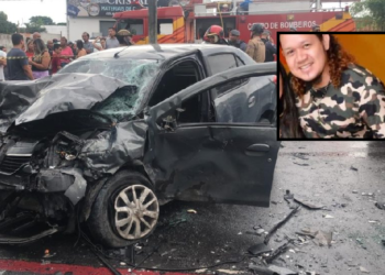 Rosinaldo estava em carro atingido por outro que invadiu a contramão. Foto: Reprodução