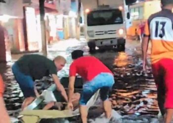 O rapaz foi levado para o hospital de canoa. Foto: Divulgação
