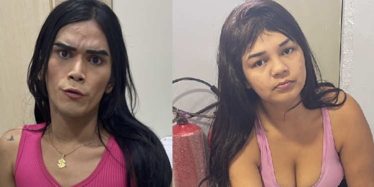 A travesti e a amiga foram presas. Foto: Reprodução