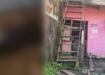 O corpo estava numa casa abandonada na tarde desta quarta-feira (29). Foto: Reprodução