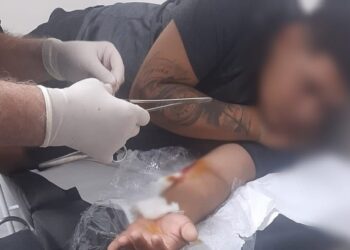 O jovem de 25 anos foi socorrido no SPA Joventina Dias. Foto: Reprodução