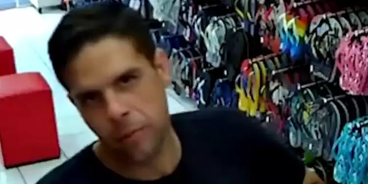 O homem foi preso minutos depois do roubo. Foto: Reprodução