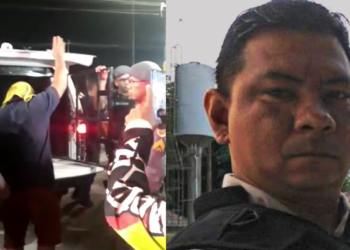 O crime aconteceu na noite desta sexta-feira (3). A vítima (foto da direita) morreu na hora com a filha. Foto: Reprodução