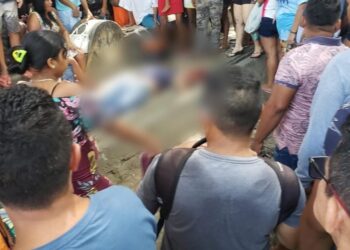 O crime aconteceu no meio de várias pessoas. Foto: Reprodução