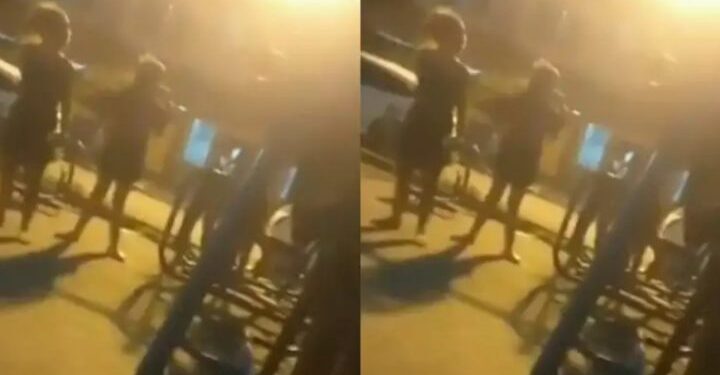 A briga ocorreu no meio de outras crianças. Foto: Reprodução