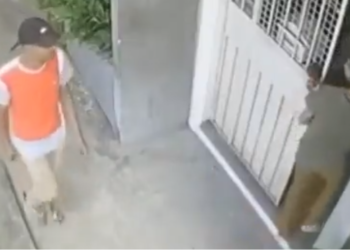 Câmeras do bloco 3 flagraram a ação criminosa. Foto: Reprodução