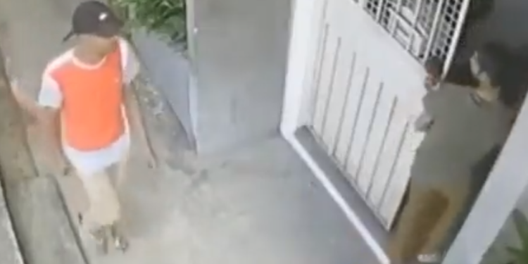 Câmeras do bloco 3 flagraram a ação criminosa. Foto: Reprodução