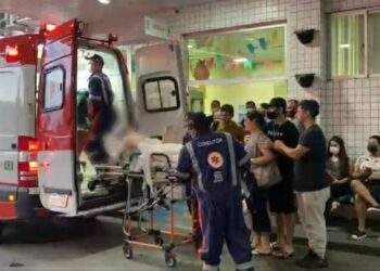 A menina teve que ser transferida devido a gravidade dos ferimentos. Foto: Reprodução